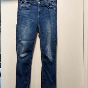 7 For All Mankind Dark Blue Skinny Jeans